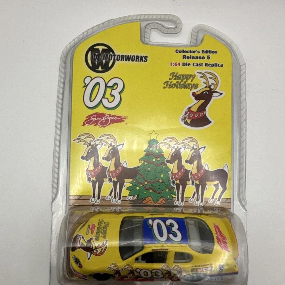 Motorworks Collector's Edition Release 5 '03 Happy Holidays 1:64 Yellow NASCAR …